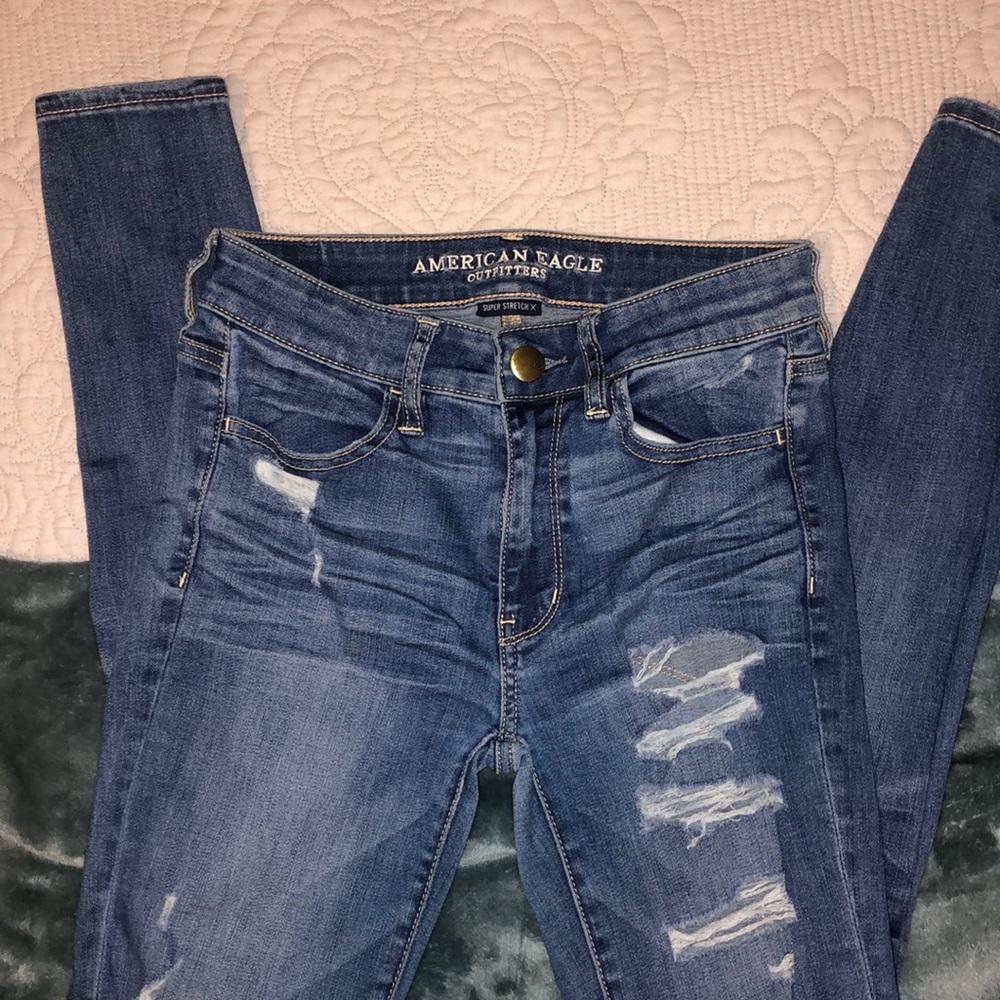 American Eagle Ripped Skinny Jeans
